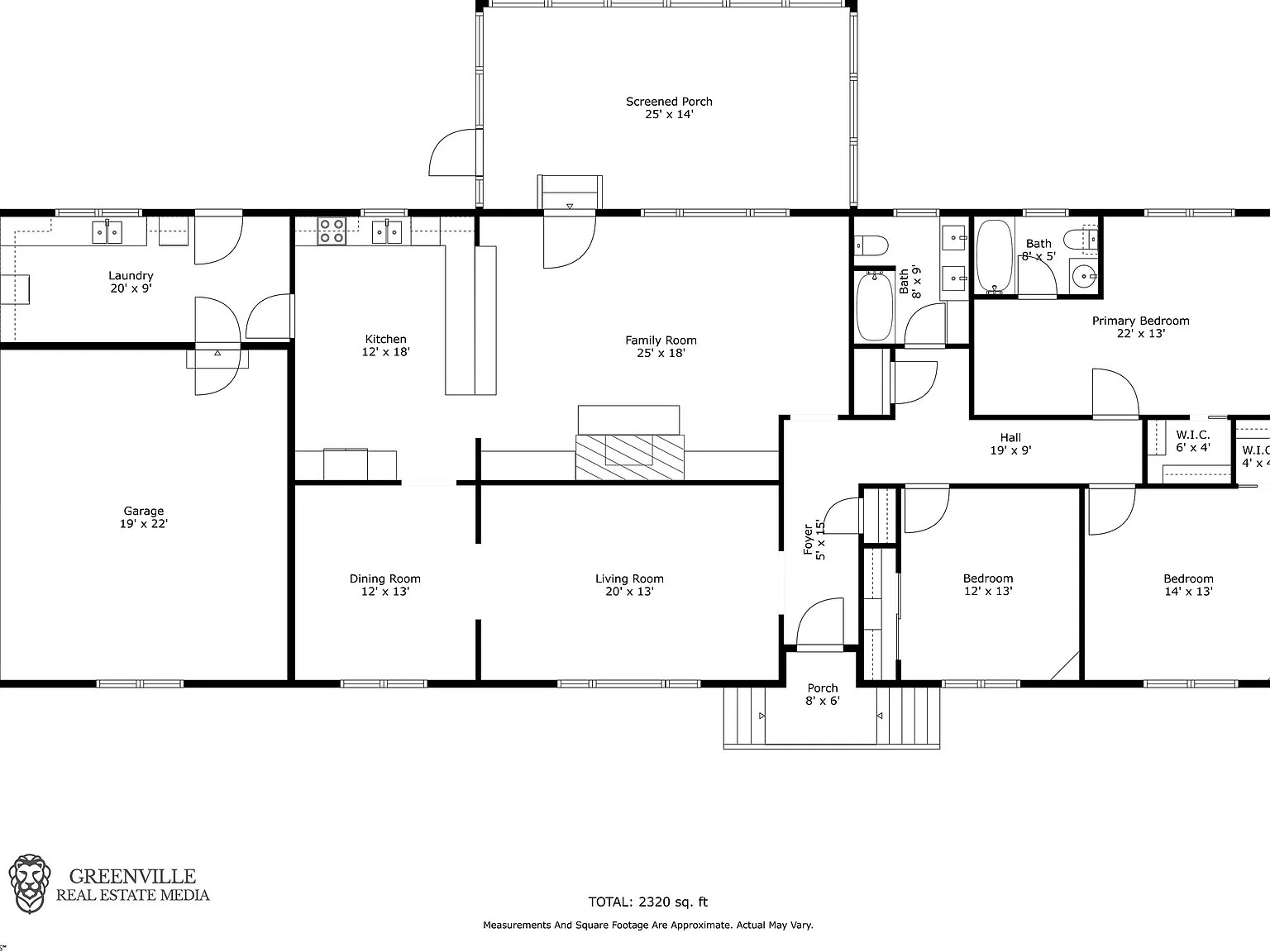 Floor plan for charming travelers rest home